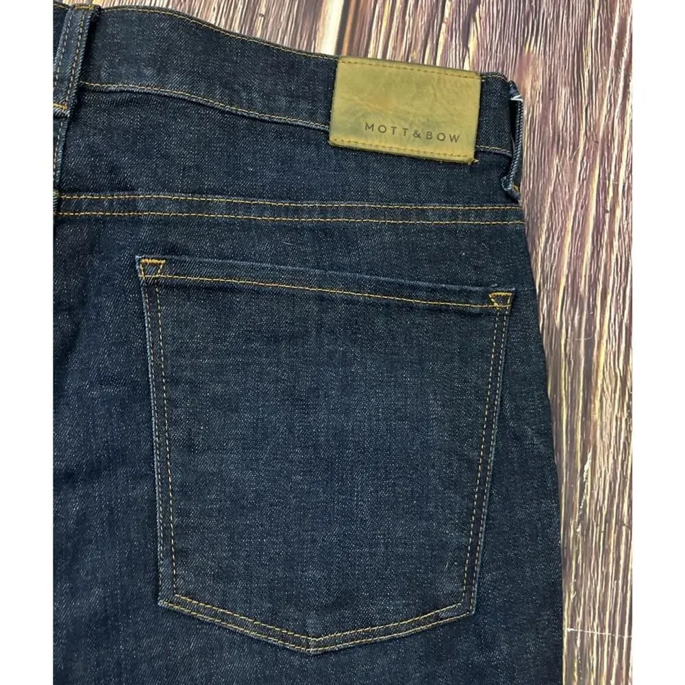 Mott & Bow Dark Blue Slim Jeans Mens Size 34x32 (Actual 34x32) Stretch
